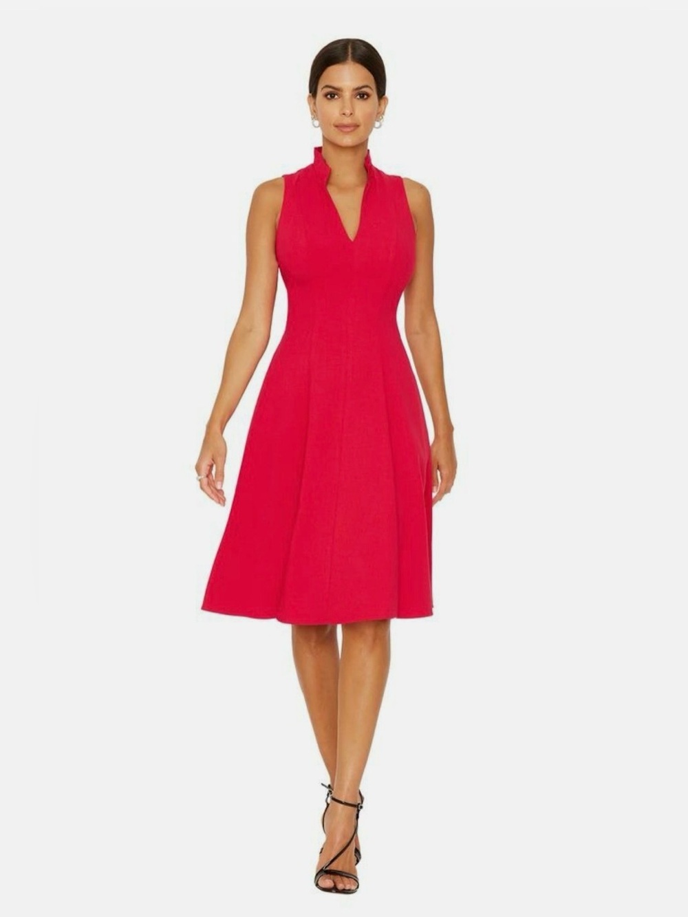 Black Halo Antoinette Fit & Flare Dress in Snap Dragon